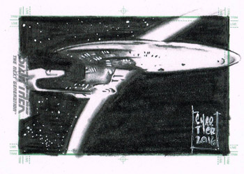 François Chartier Sketch - USS Enterprise Ncc-1701-D