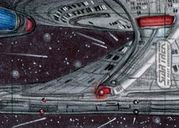 Adam & Bekah Cleveland Sketch - USS Enterprise NCC 1701-D #1
