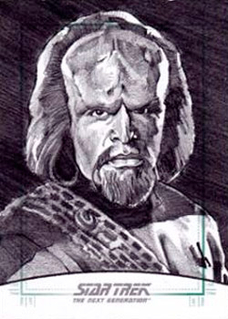 Michael James Sketch - Worf #1