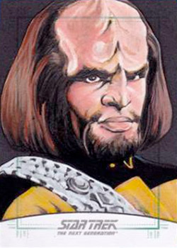 Michael James Sketch - Worf #2