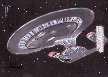 Lee Lightfoot Sketch - USS Enterprise NCC-1701-D #4