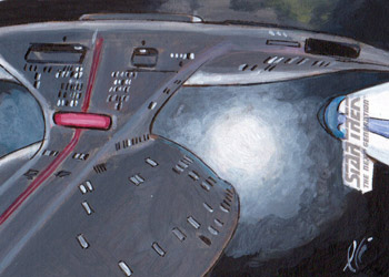Lee Lightfoot Sketch - USS Enterprise NCC-1701-D #6