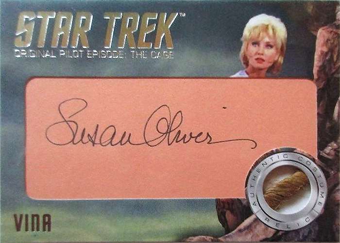 TOS Captain's Cut Signature Relic Card - Suaan Oliver