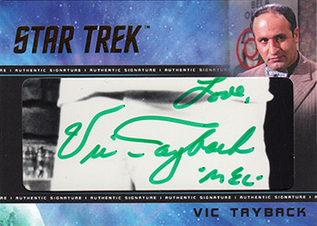 TOS Captain's Cut Signature Card - Vic Tayback