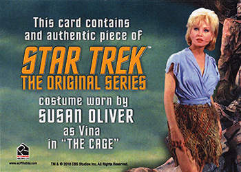 TOS Captain's Susan Oliver Relic Card