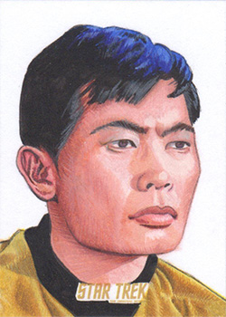 Louise Draper TOS Captain's Sketch - Sulu