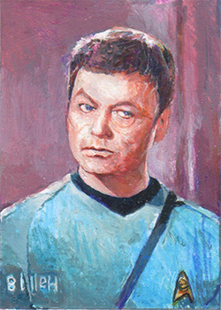 Charles Hall TOS Captain's Sketch - McCoy