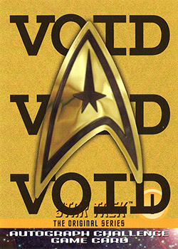 VOID Auto Challenge Game Card I
