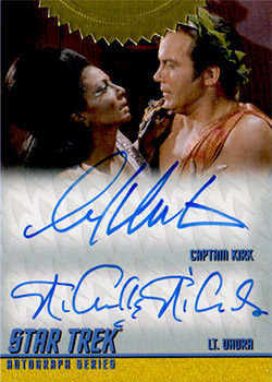 Dual Autograph Shatner and Nichols