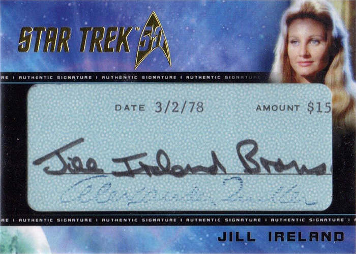 Cut Signature Card - Jill Ireland