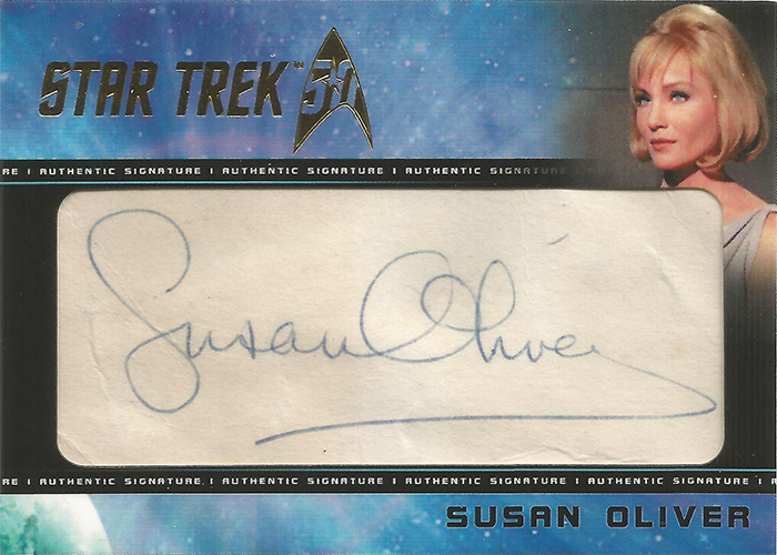 Cut Signature Card - Susan Oliver