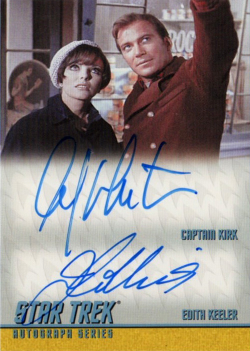 DA7 Dual Autograph William Shatner & Joan Collins