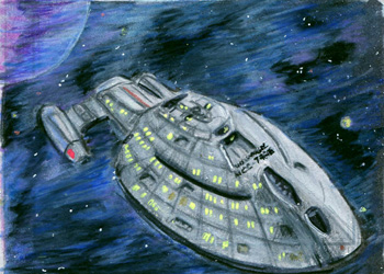 Laura Inglis AR Sketch - USS Voyager NCC-74656