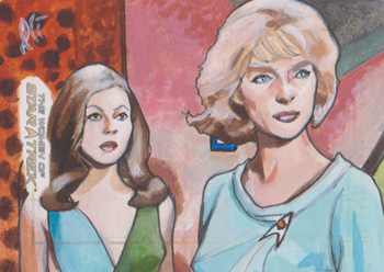 Lee Lightfoot Sketch - Andrea and Christine Chapel