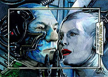 Chris Meeks Sketch - Locutus and Borg Queen