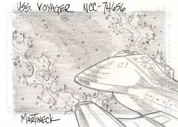 Martineck Sketch - U.S.S. Voyager